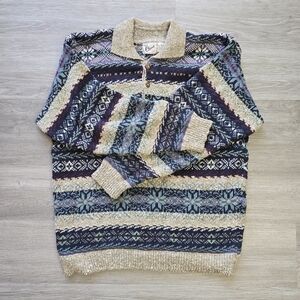 Nike Men's Multicolor Patterned Sweater